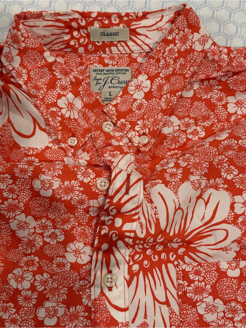 J. Crew Classic Hawaiian Floral Short-Sleeve Shirt